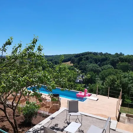 בית נופש Maison Avec Magnifique Vue Et Piscine Privative